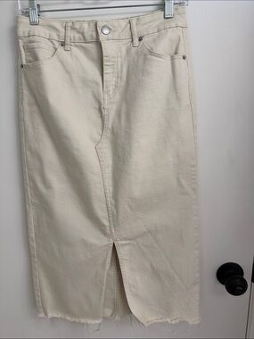 Marc New York cream stretch skirt